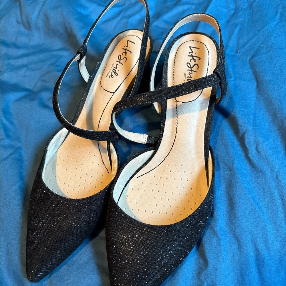 Life Stride Black Elegant Heels